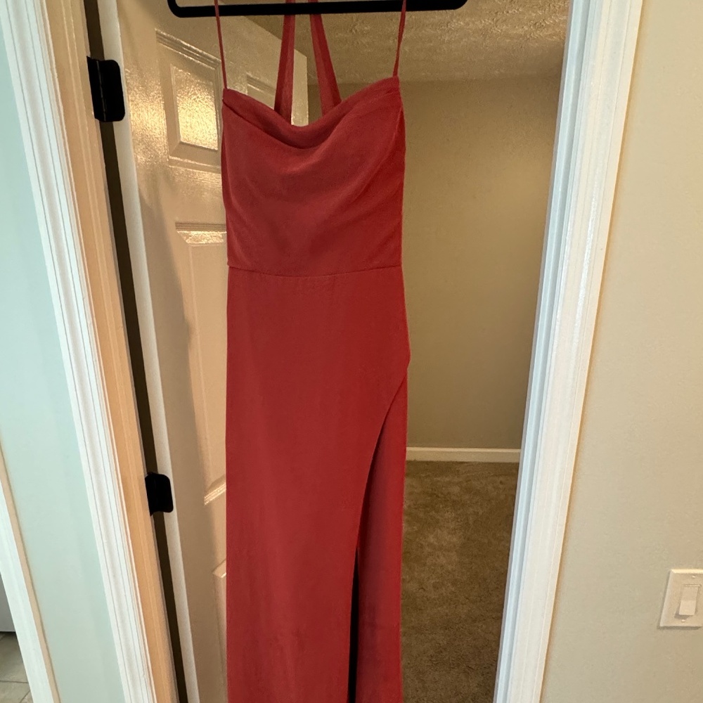 Azazie Kendal and Kylie Terracotta Dress